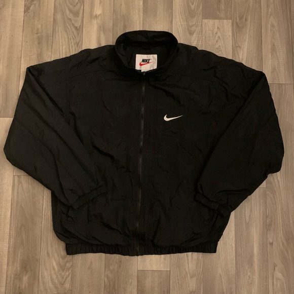 Nike Other - Vintage Nike Windbreaker Men’s Size Medium 90’s Full Zip Retro Nike Red Tag